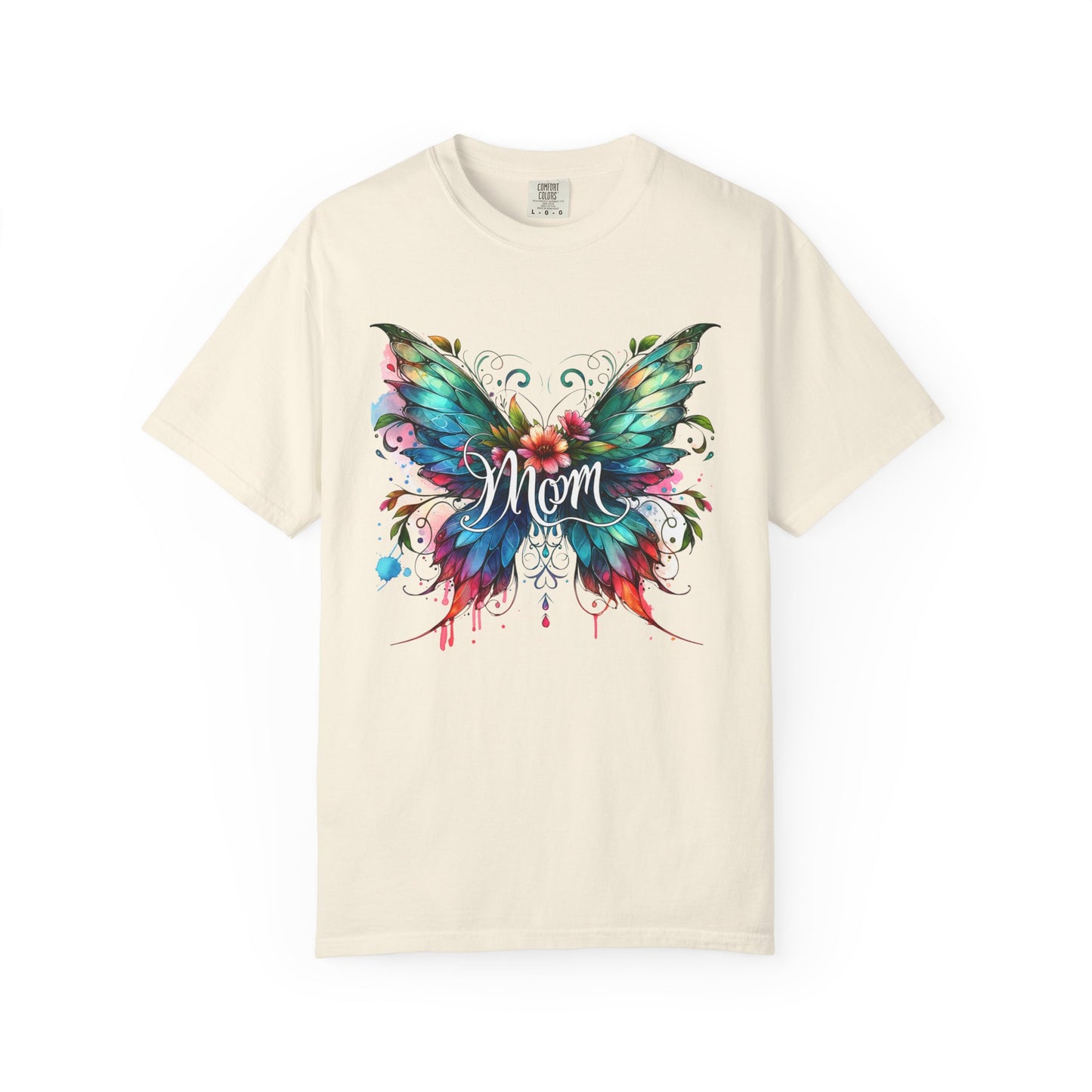 Wings of a Mother T-Shirt | Colorful Butterfly Mom T-Shirt - Gift for Mom| Sentimental Mom Shirt | Soft Cotton Mother's Day Gift | Butterfly