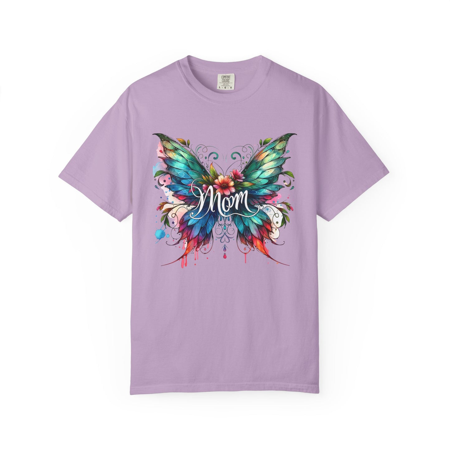 Wings of a Mother T-Shirt | Colorful Butterfly Mom T-Shirt - Gift for Mom| Sentimental Mom Shirt | Soft Cotton Mother's Day Gift | Butterfly
