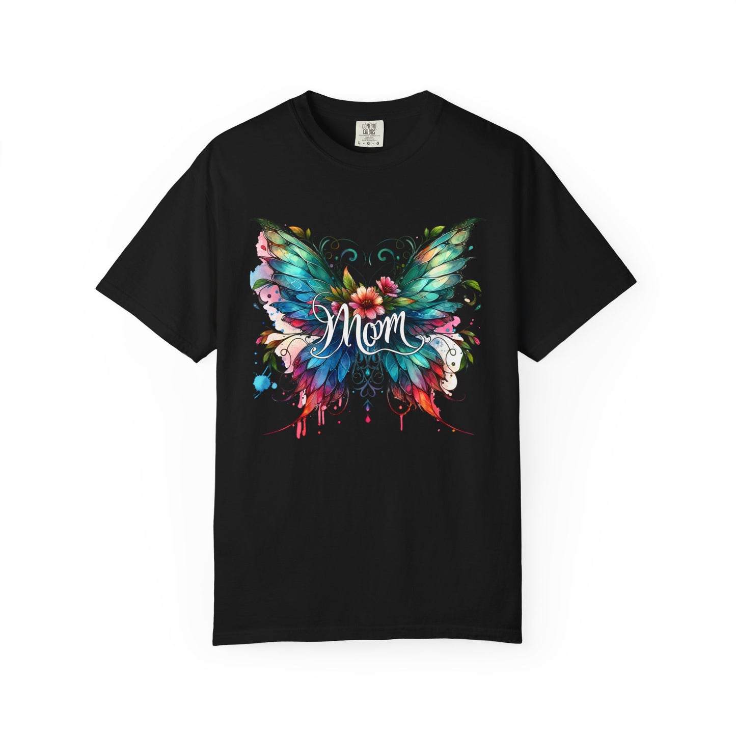 Wings of a Mother T-Shirt | Colorful Butterfly Mom T-Shirt - Gift for Mom| Sentimental Mom Shirt | Soft Cotton Mother's Day Gift | Butterfly