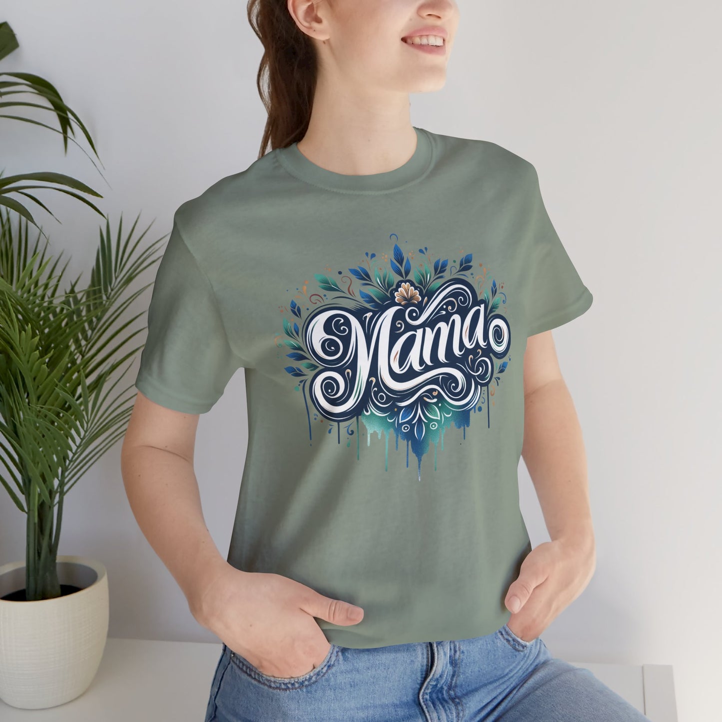 Mama Graphic T-Shirt | Comfy Short Sleeve Tee for Moms | Minimalist Mom Shirt | Cute Mother’s Day Gift Idea| Perfect Gift for Mother's Day