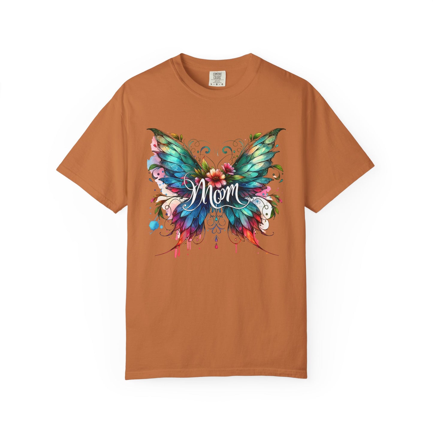 Wings of a Mother T-Shirt | Colorful Butterfly Mom T-Shirt - Gift for Mom| Sentimental Mom Shirt | Soft Cotton Mother's Day Gift | Butterfly