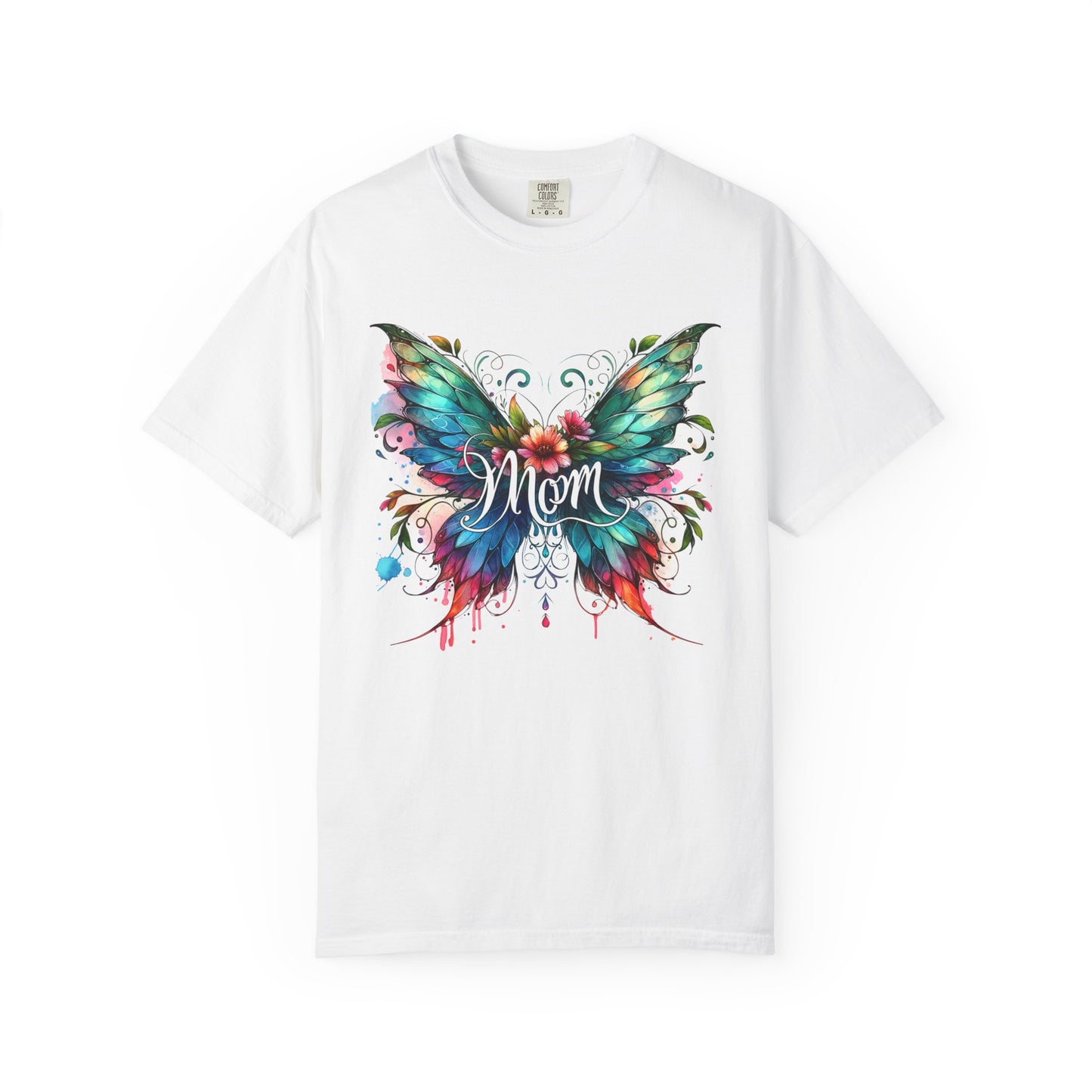 Wings of a Mother T-Shirt | Colorful Butterfly Mom T-Shirt - Gift for Mom| Sentimental Mom Shirt | Soft Cotton Mother's Day Gift | Butterfly