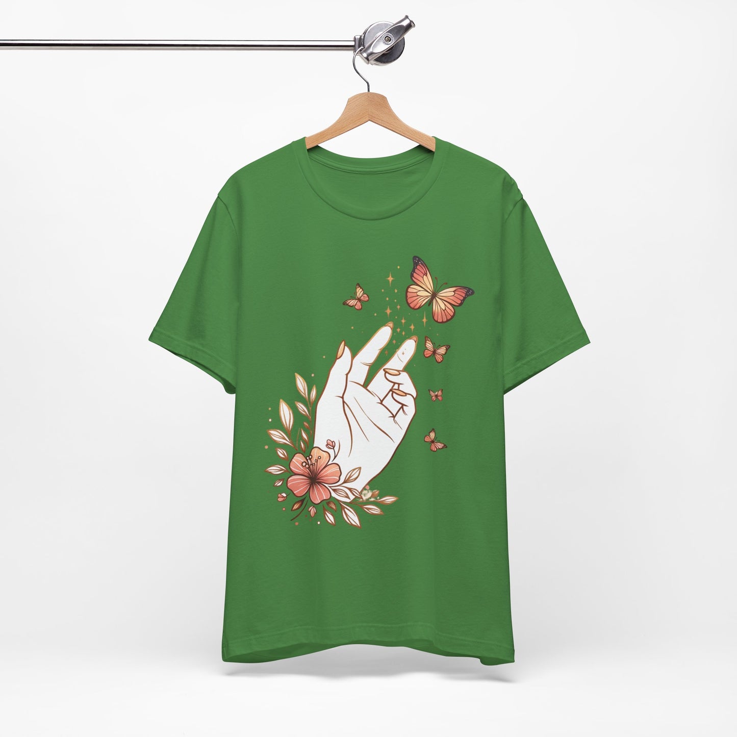 A Mother's Touch is Pure Magic T-Shirt | Boho Style | Inspirational Mom Shirt | Soft & Comfy Mothers Day Gift | Butterfly Blossom Tee