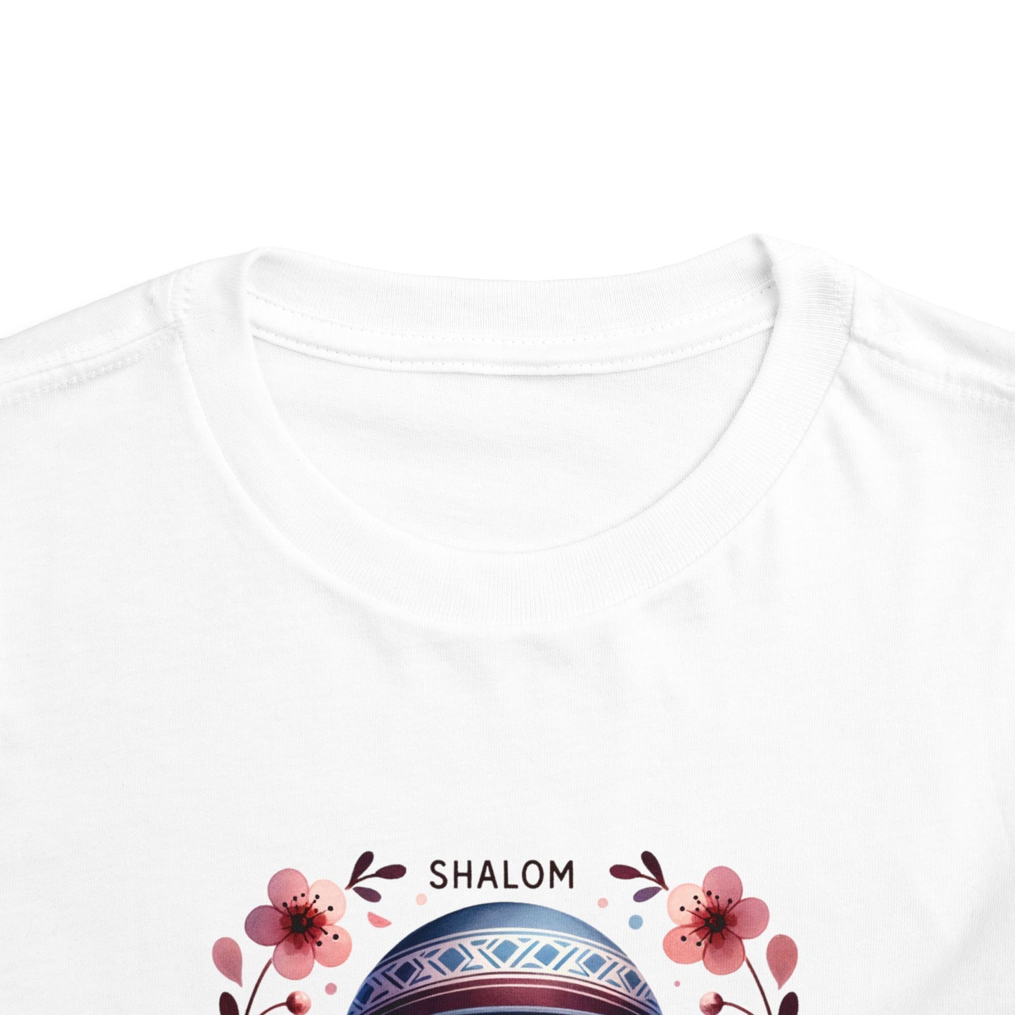 Tiny Mensch Big Shalom Toddler T-Shirt | Jewish Kids Short Sleeve Tee | Shabbat Shalom Shirt for Boys | Soft Shabbat Outfit