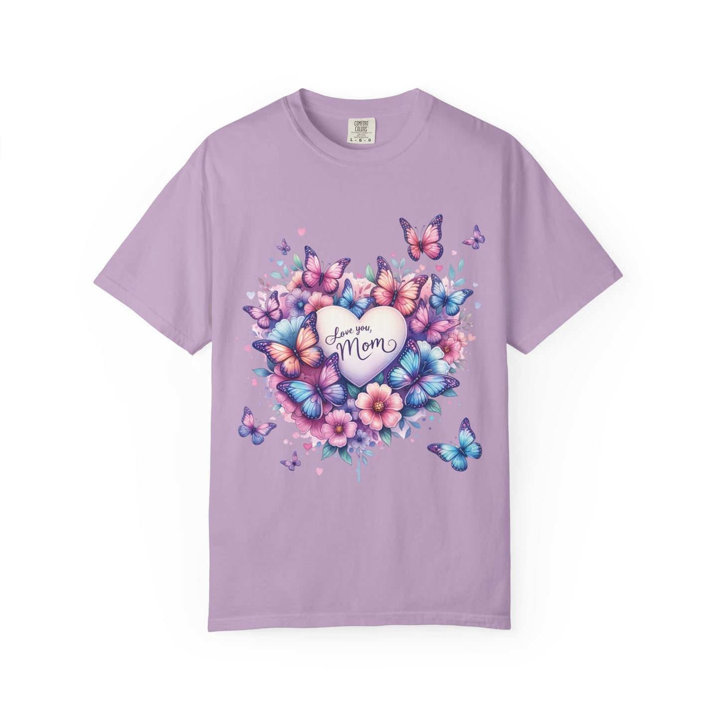 Floral Butterfly Mom T-Shirt | Love You Mom Tee | Mother’s Day Gift Shirt | Cute & Soft T-Shirt for Mom | Butterfly Lover Shirt