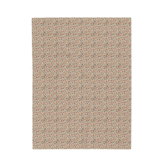 Pastel Leopard Plush Blanket | Soft Velveteen Throw Blanket | Cozy Animal Print Aesthetic | Snuggle Blanket | Gift for Her or Teens